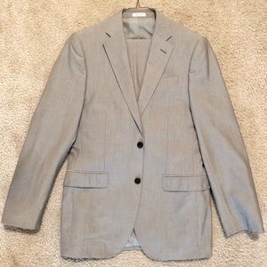 JF J.Ferrar Light Grey Slim Fit Suit